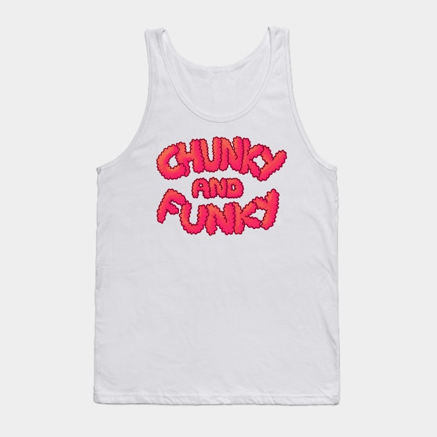 Chunky And Funky - Red Tank Top by SpectacledPeach